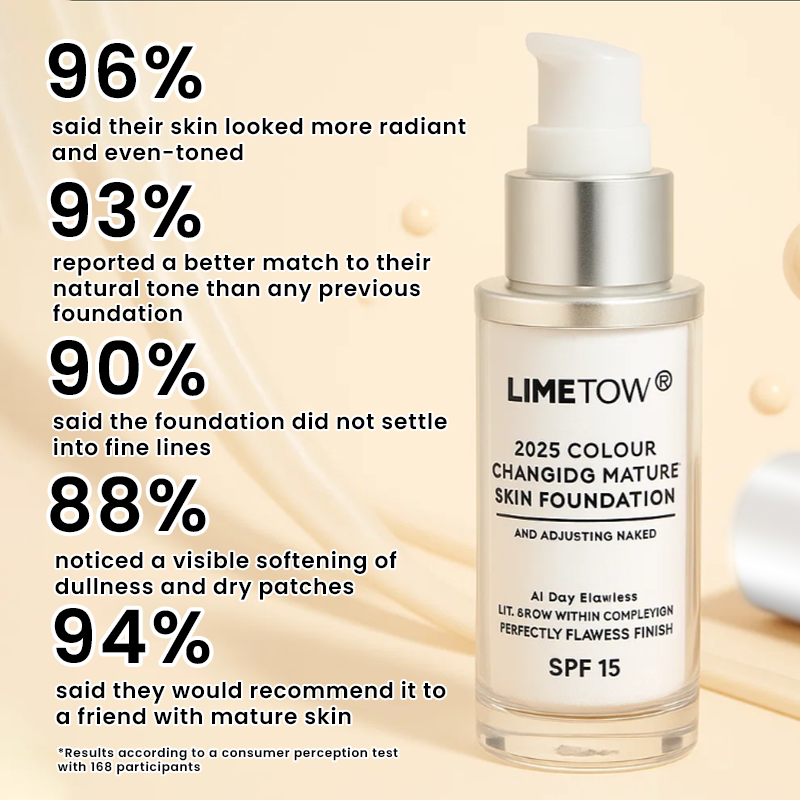 LIMETOW® 2025 Colour Changing Mature Skin Foundation