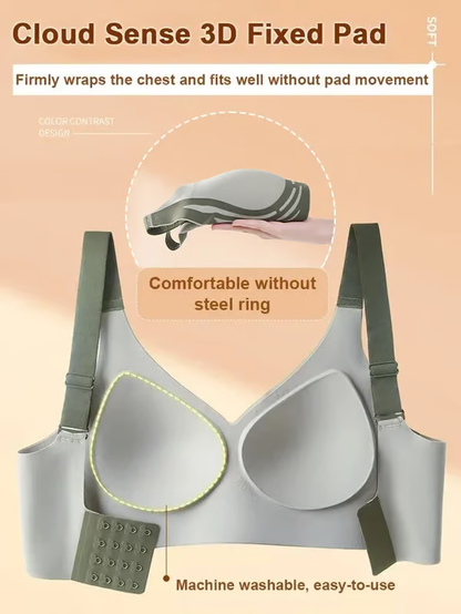 🔥🎁Super gather bra | Wireless Push-up Bra👍No more sagging breasts